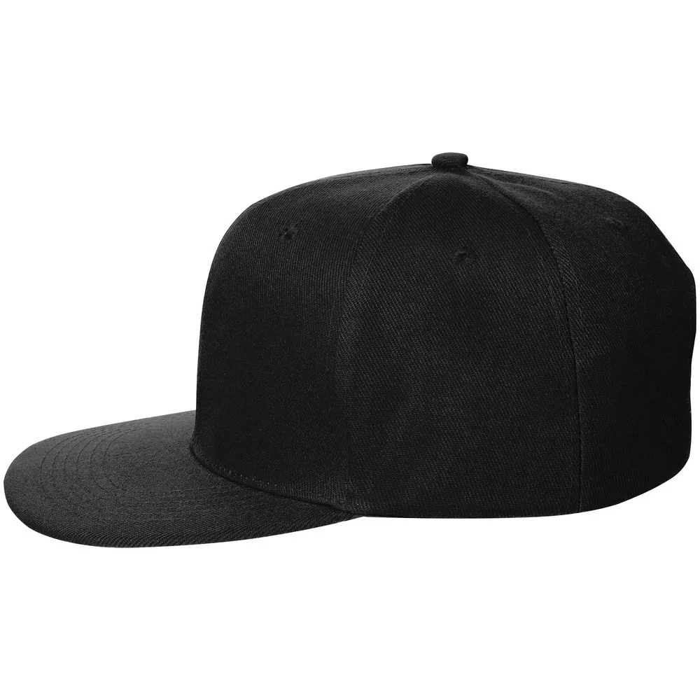Бейсболка Snapback с прямым козырьком, черная - фото 2