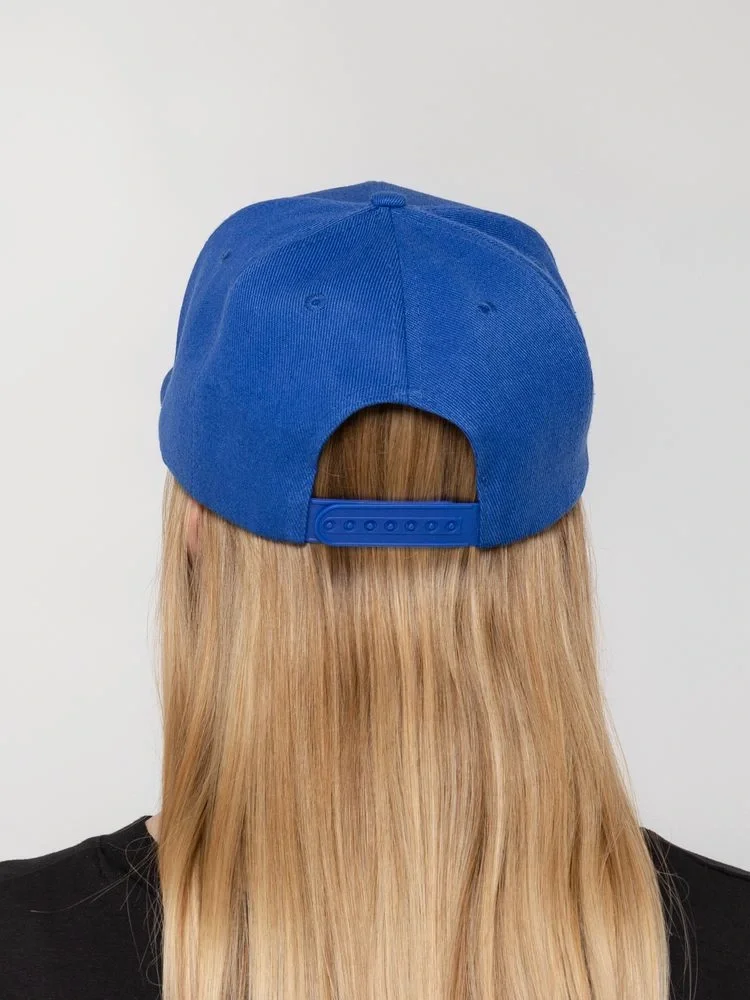 Бейсболка Snapback с прямым козырьком, ярко-синяя - фото 7