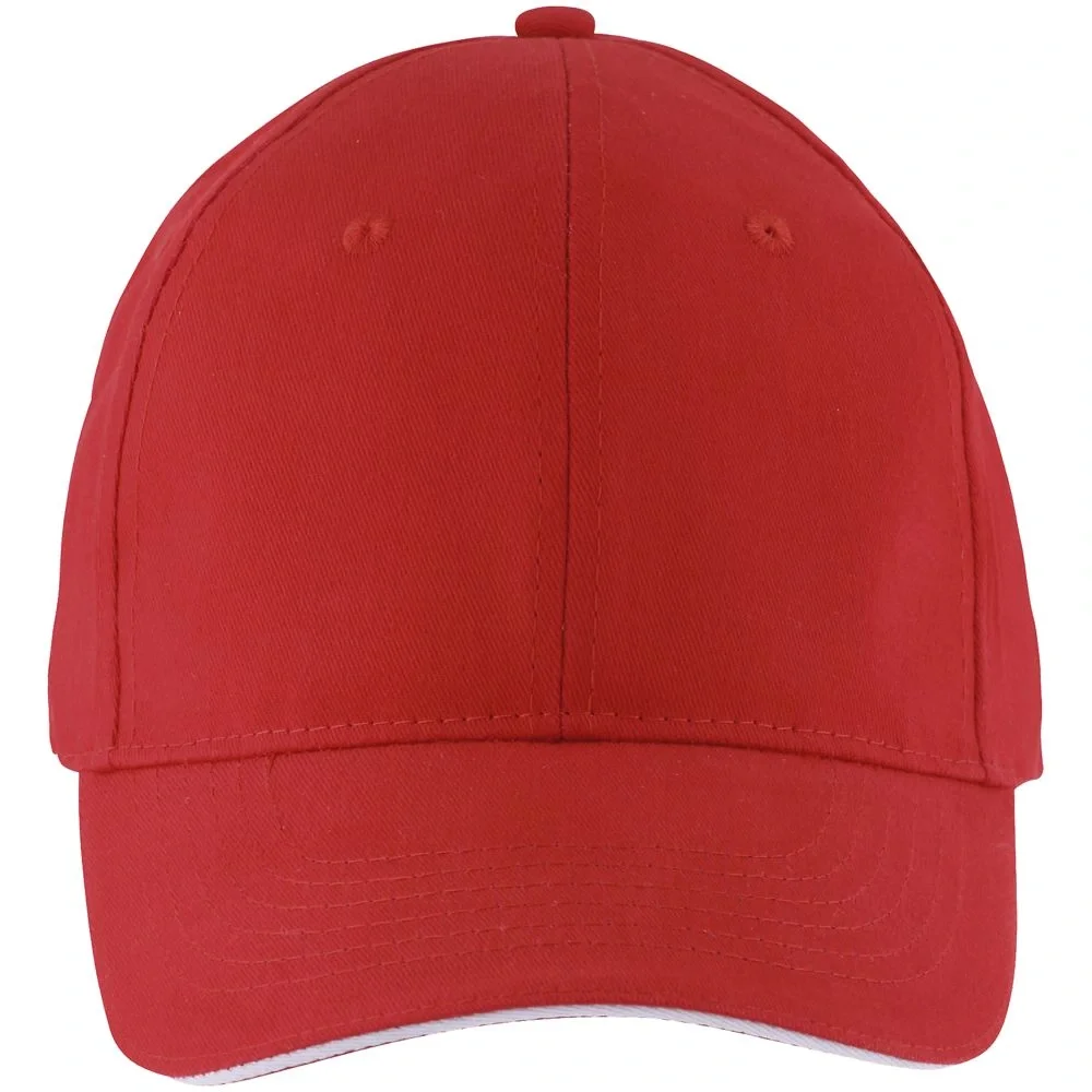 Бейсболка Solar, красная с белым - фото 3