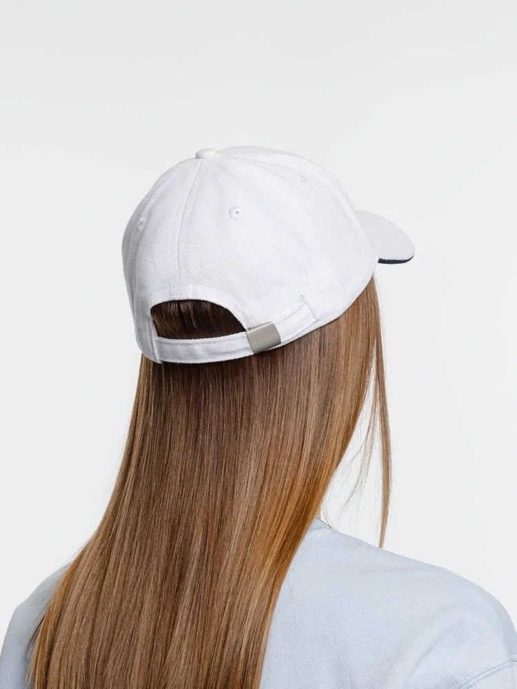 Бейсболка Spiker, белая с темно-синим - фото 7