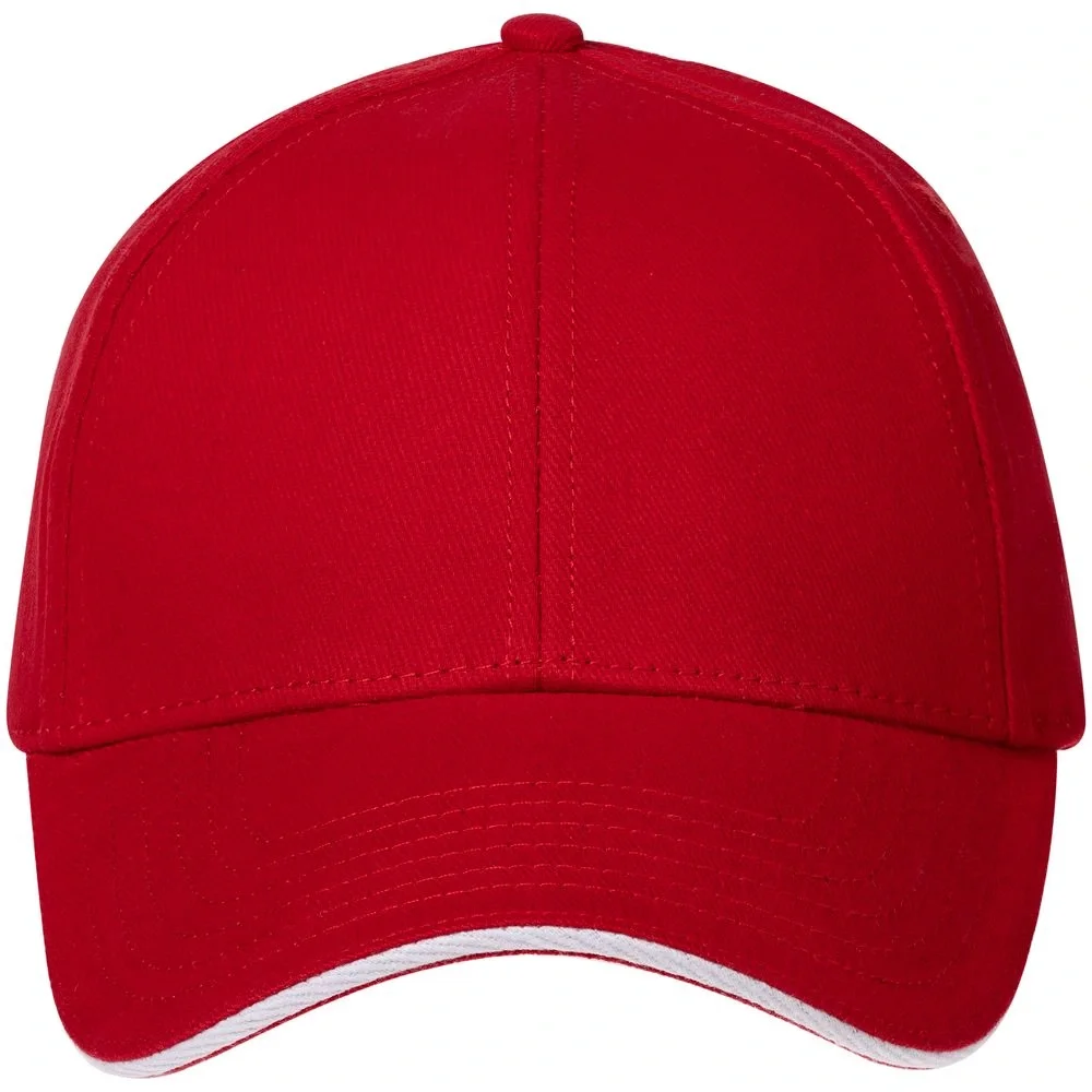 Бейсболка Spiker, красная с белым - фото 3