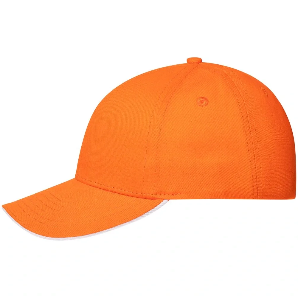 Бейсболка Spiker, оранжевая с белым - фото 2