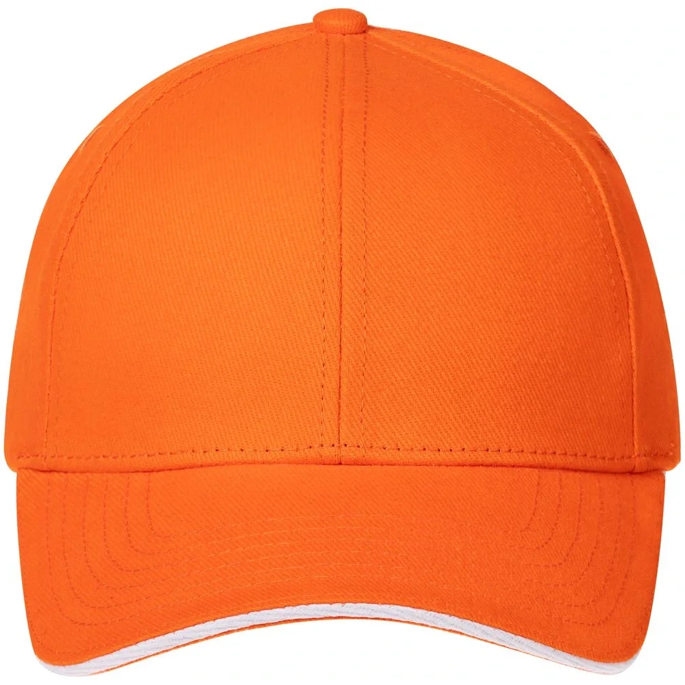 Бейсболка Spiker, оранжевая с белым - фото 3