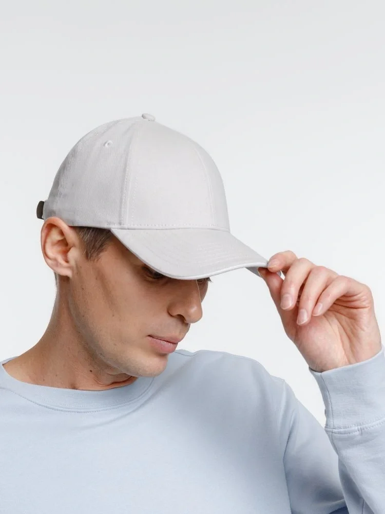 Бейсболка Spiker, серая с белым - фото 6