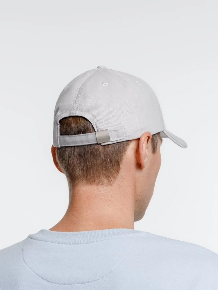 Бейсболка Spiker, серая с белым - фото 8