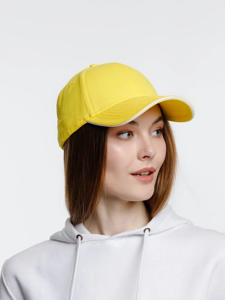 Бейсболка Spiker, желтая с белым - фото 9