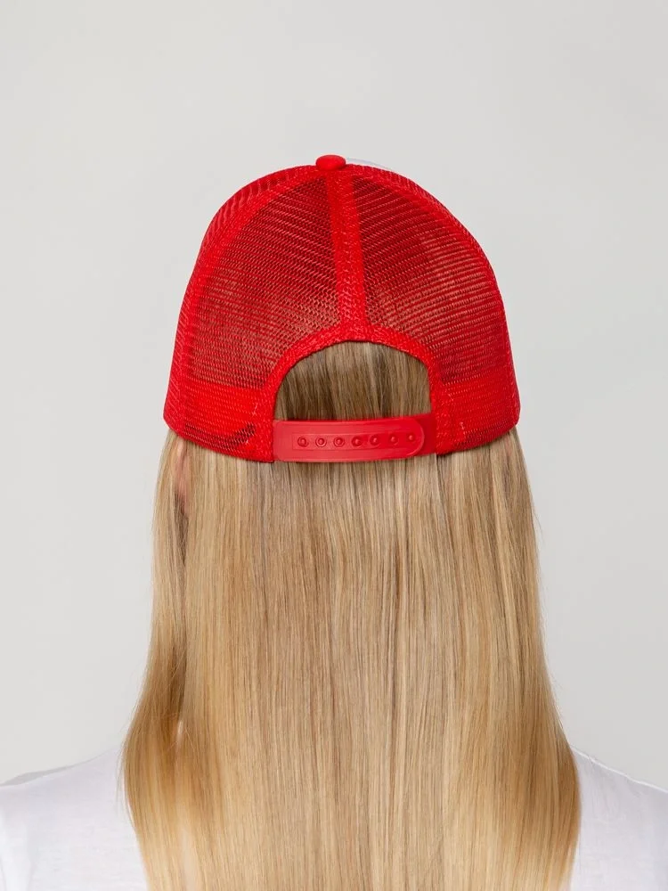 Бейсболка Sunbreaker, красная с белым - фото 7