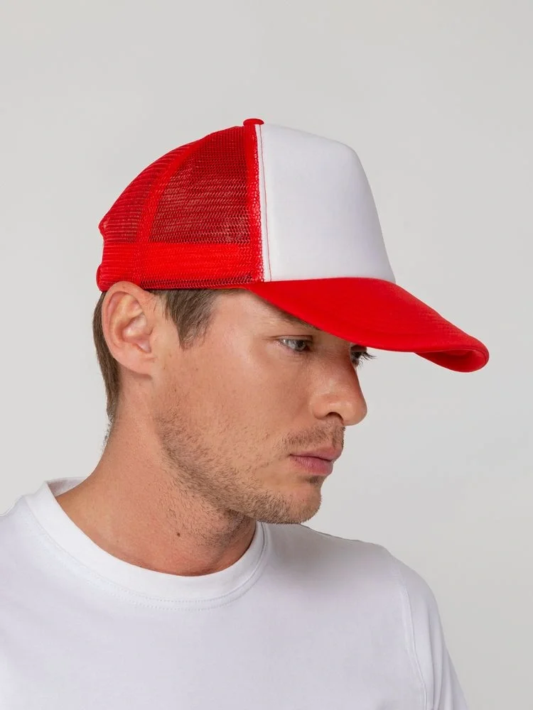 Бейсболка Sunbreaker, красная с белым - фото 8