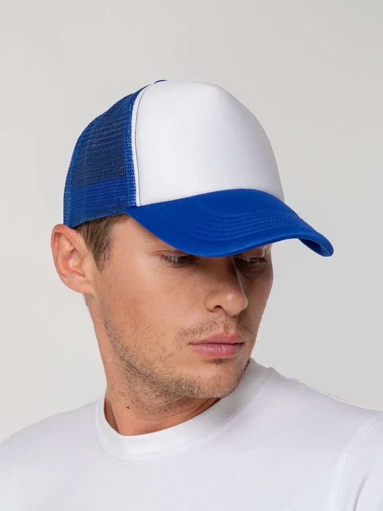 Бейсболка Sunbreaker, ярко-синяя с белым - фото 6