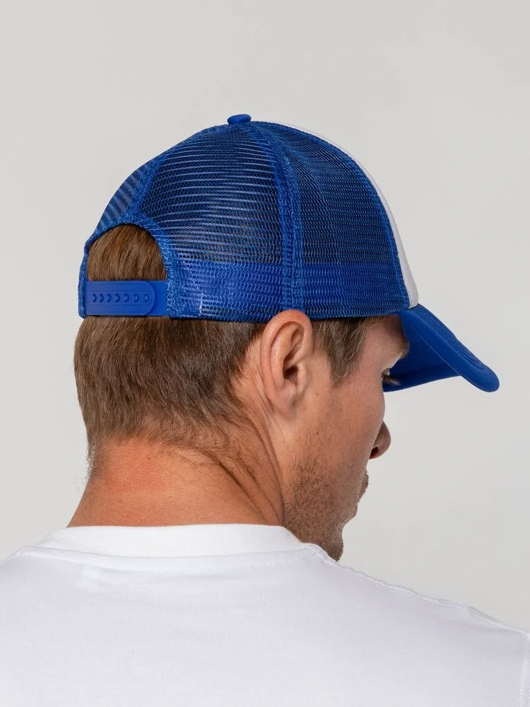 Бейсболка Sunbreaker, ярко-синяя с белым - фото 7