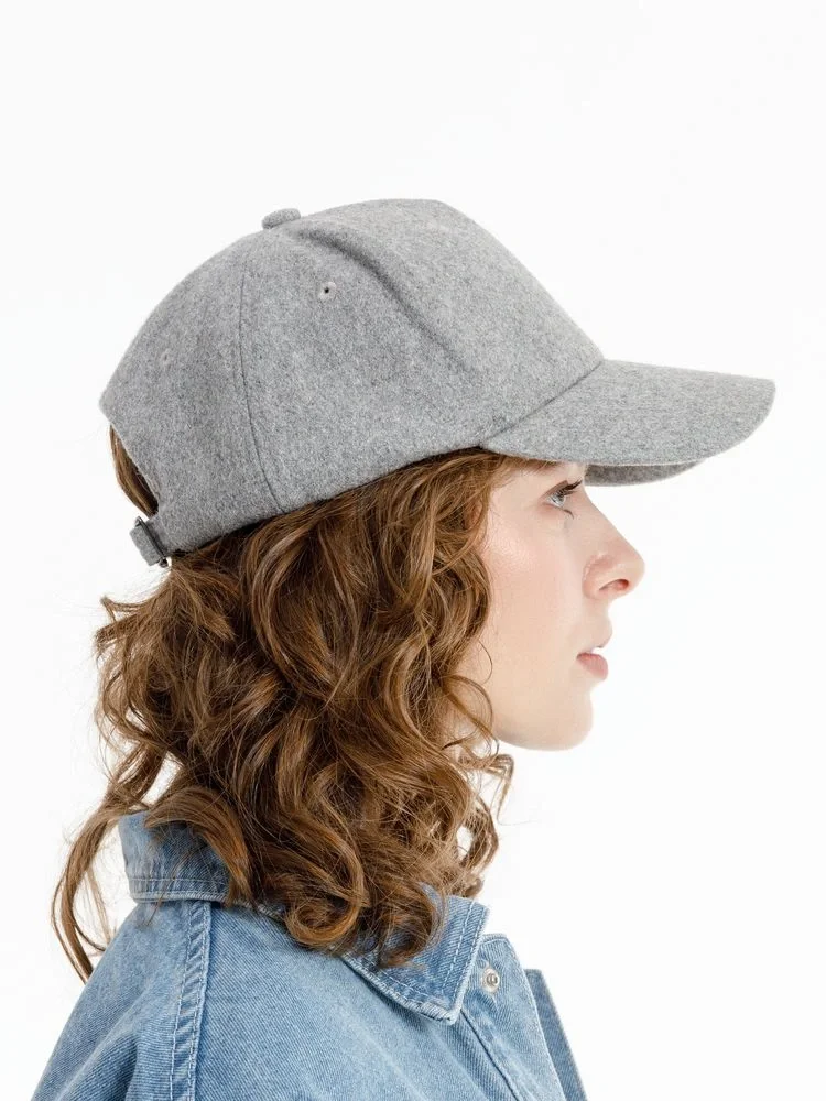 Бейсболка Woolridge, серый меланж - фото 11