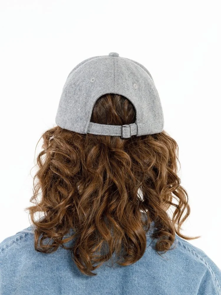 Бейсболка Woolridge, серый меланж - фото 12