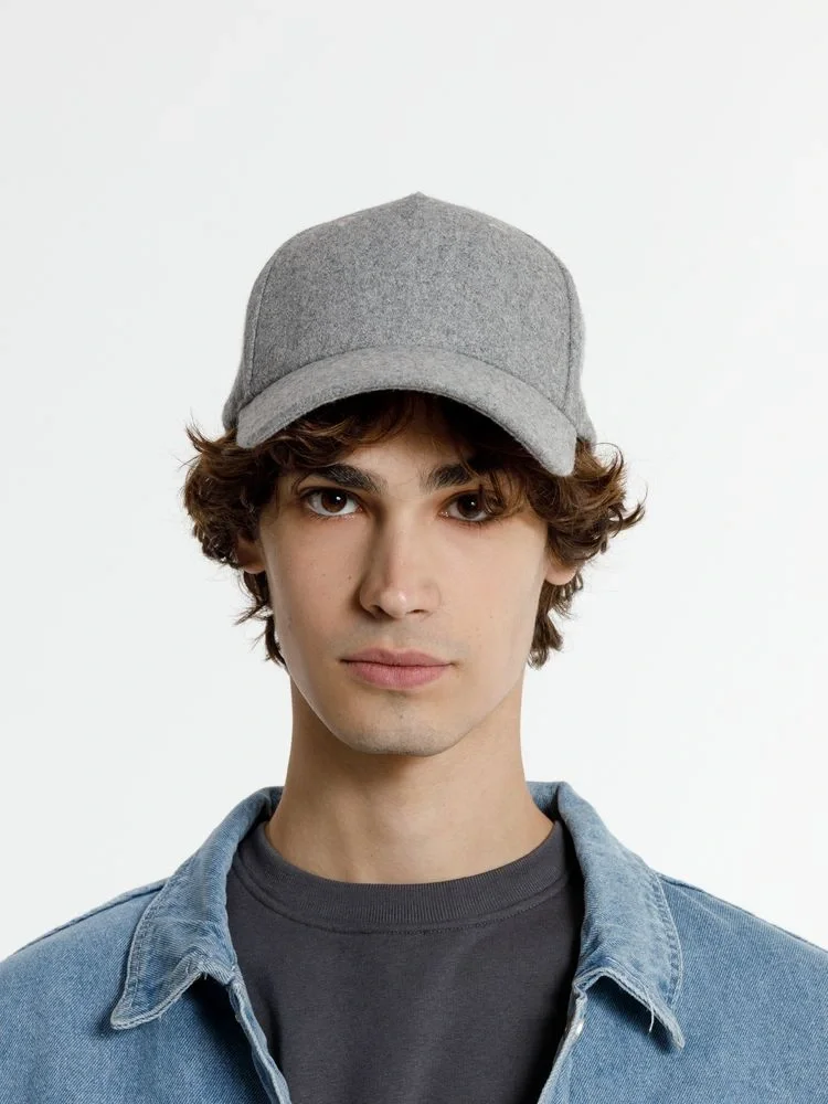 Бейсболка Woolridge, серый меланж - фото 6