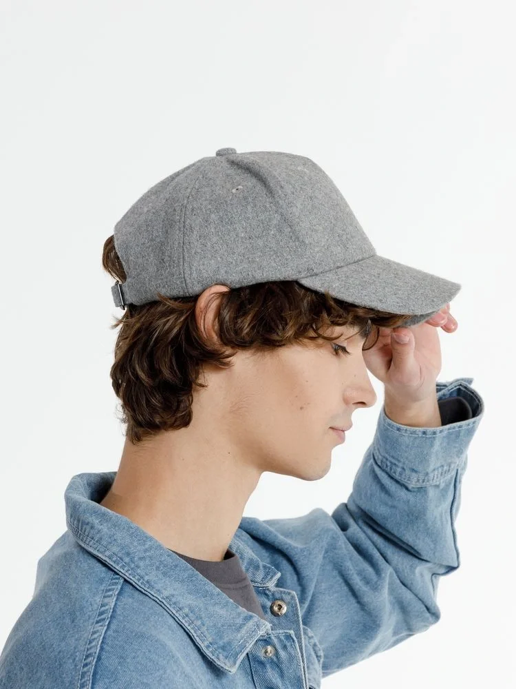 Бейсболка Woolridge, серый меланж - фото 7