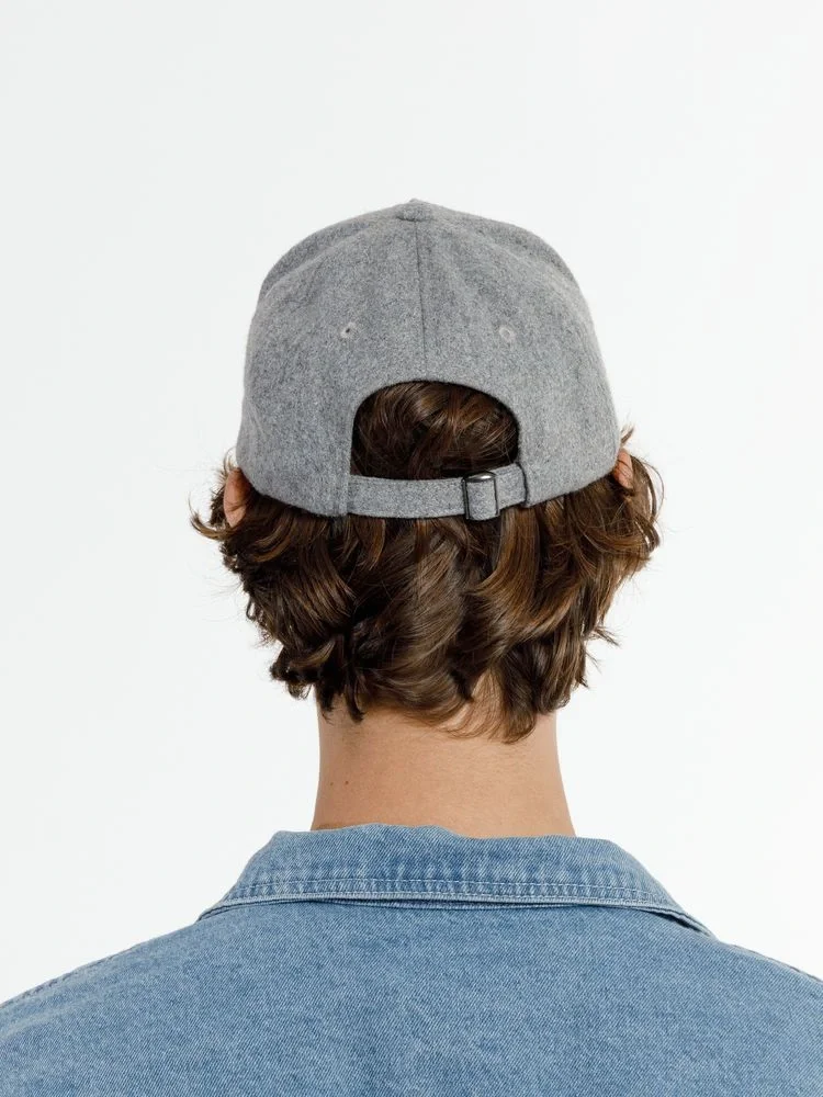 Бейсболка Woolridge, серый меланж - фото 8