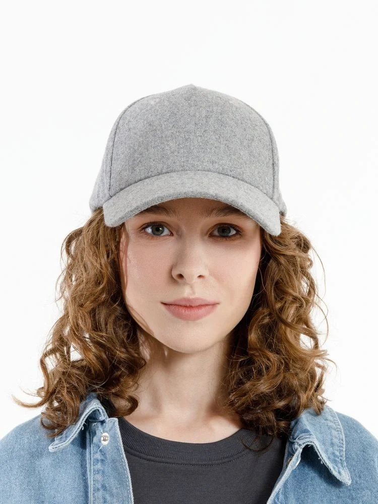 Бейсболка Woolridge, серый меланж - фото 9