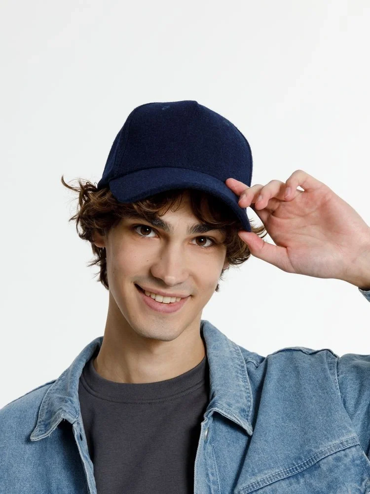 Бейсболка Woolridge, темно-синяя - фото 5