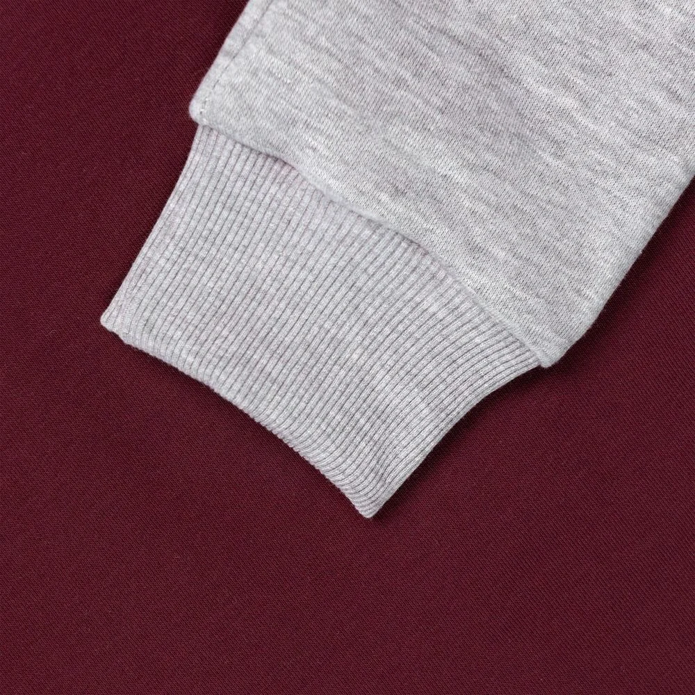 Бомбер College, бордовый - фото 5