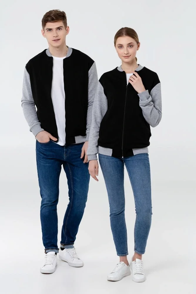 Бомбер College, черный - фото 11