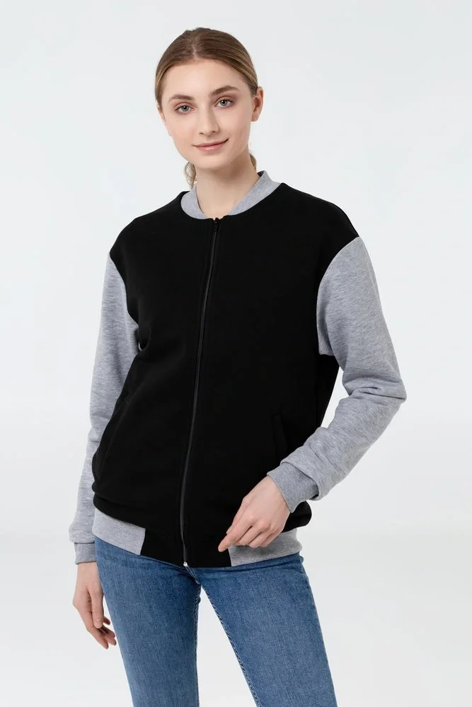 Бомбер College, молочно-белый - фото 8