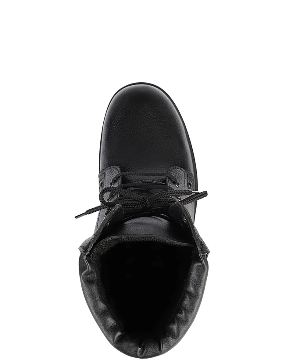 Ботинки с высокими берцами "Витязь" черные, натуральная кожа - фото 6