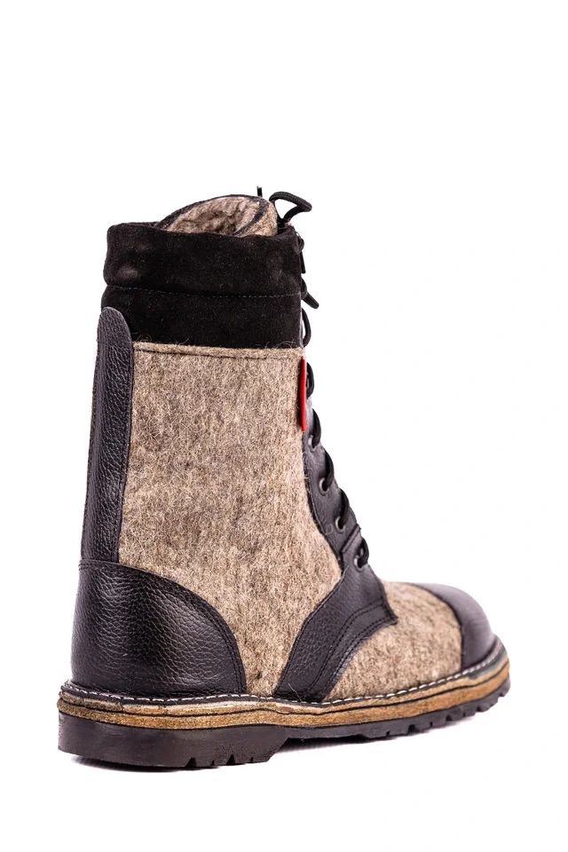 Ботинки комбинированные (войлок/юфть) с КП мод. ЛЛО 070 - фото 10