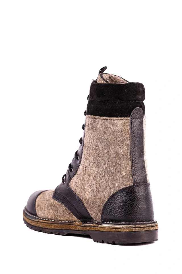 Ботинки комбинированные (войлок/юфть) с КП мод. ЛЛО 070 - фото 12