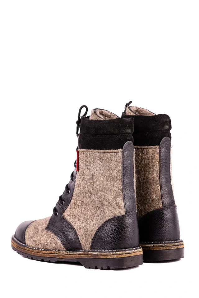 Ботинки комбинированные (войлок/юфть) с КП мод. ЛЛО 070 - фото 5