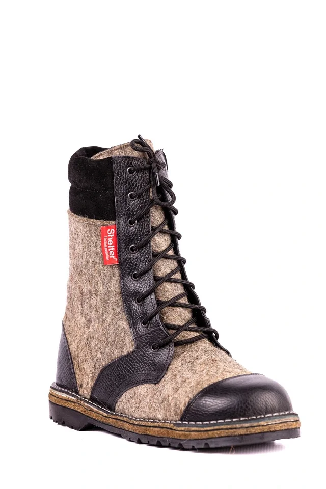 Ботинки комбинированные (войлок/юфть) с КП мод. ЛЛО 070 - фото 7