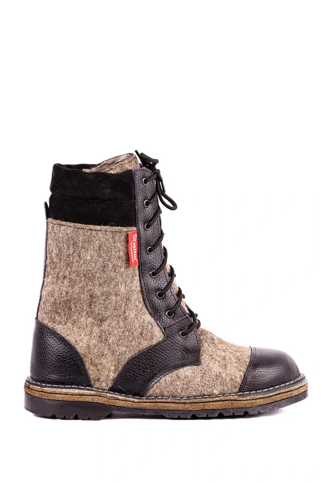 Ботинки комбинированные (войлок/юфть) с КП мод. ЛЛО 070 - фото 9