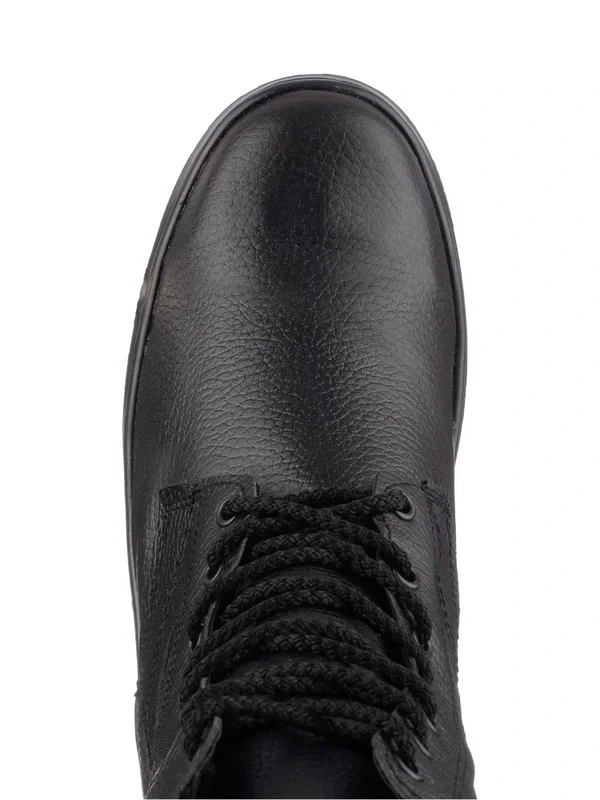 Ботинки комбинированные с высоким берцем облегчённые «Тактик-М» черные - фото 6