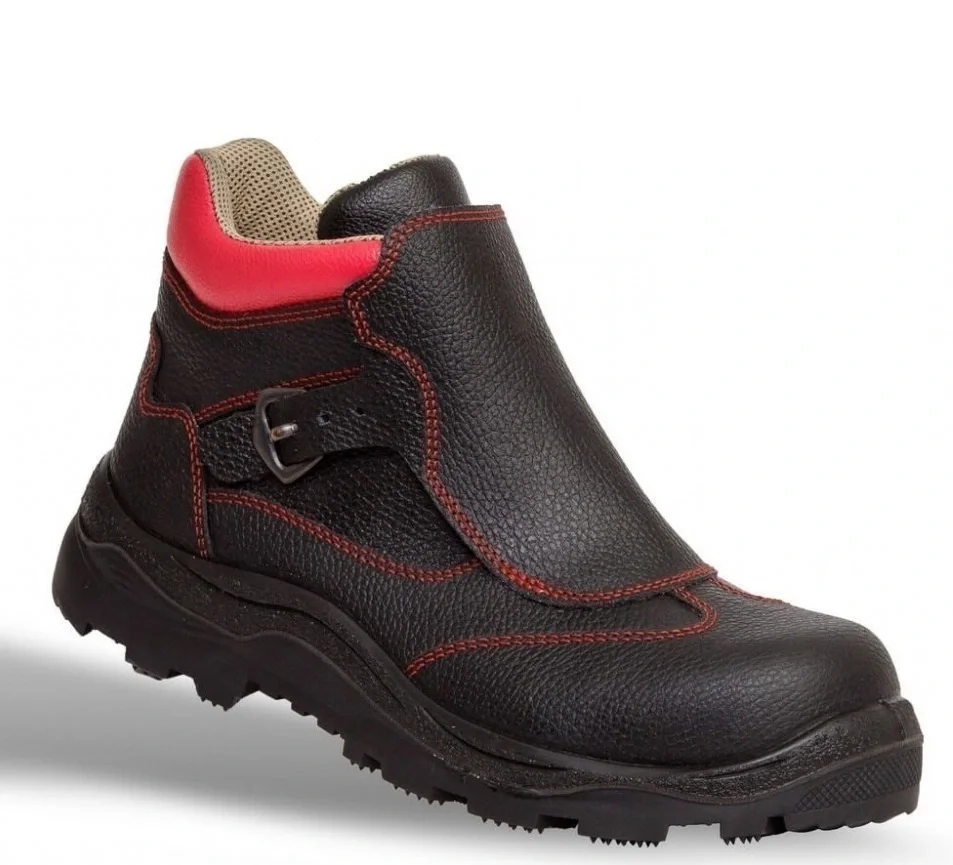 Ботинки кожаные сварщика СН (БАРС) мужские, комп. подносок - фото 1