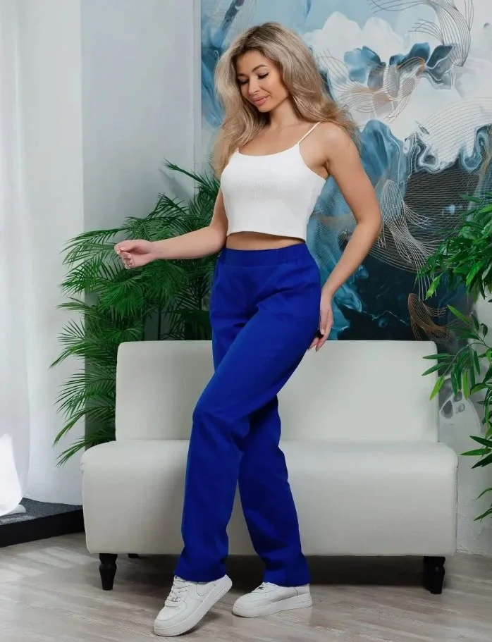 Брюки SVforma женские васильковые - фото 1