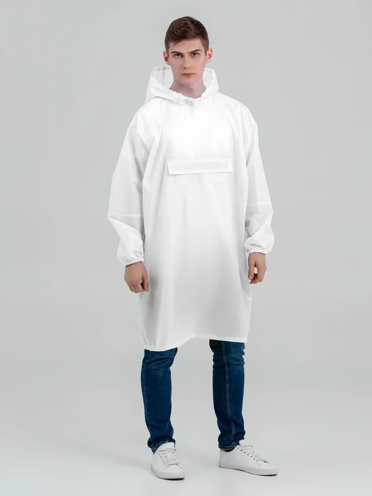 Дождевик-анорак Alatau, белый, единый размер - фото 4