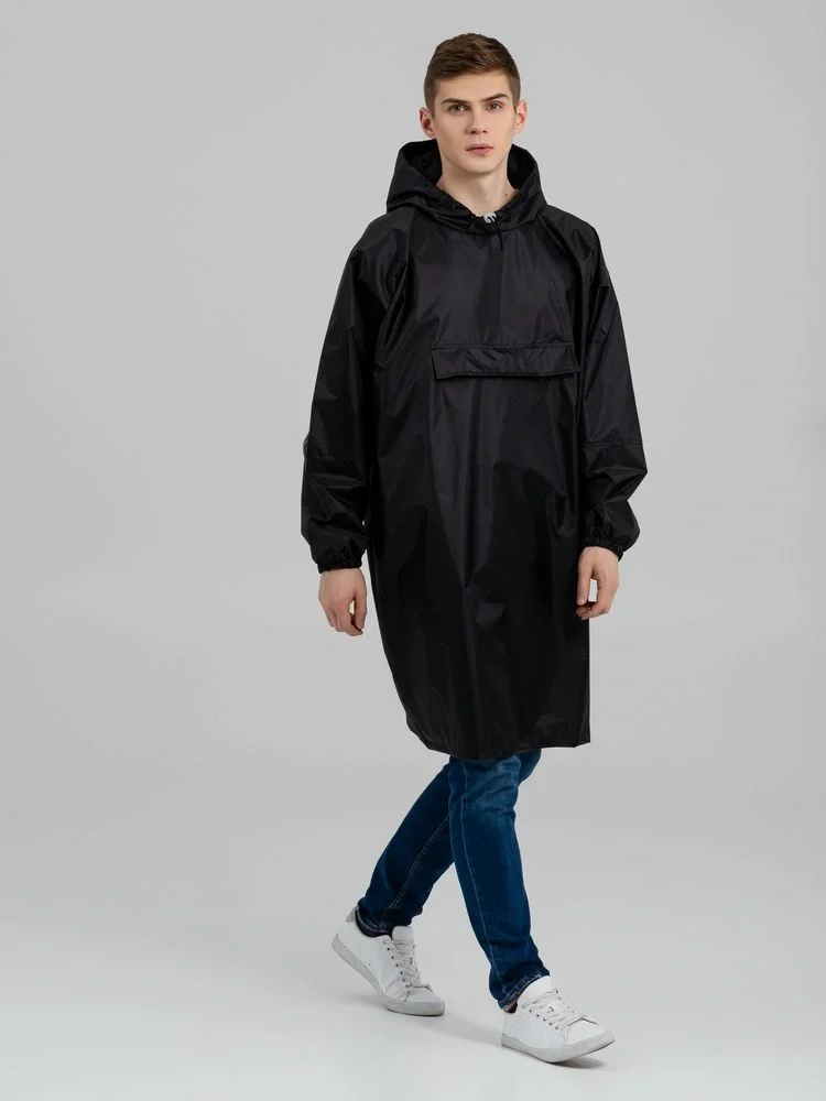 Дождевик-анорак Alatau, черный, единый размер - фото 4