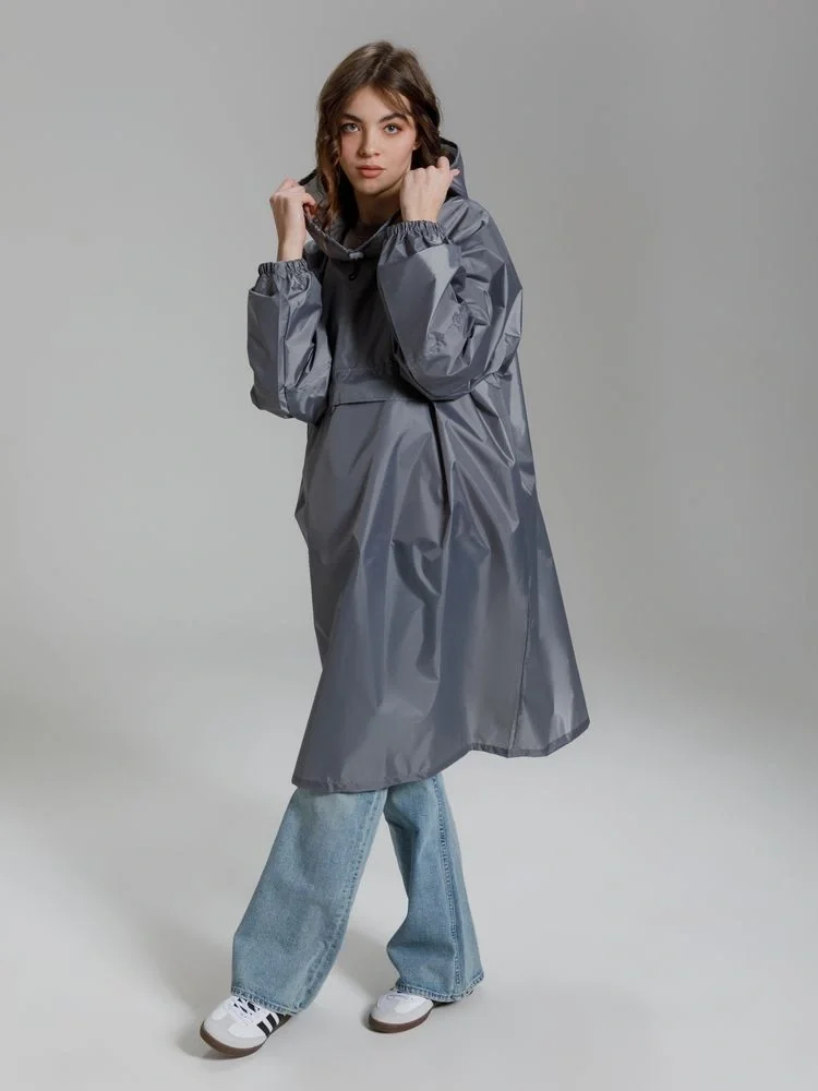 Дождевик-анорак Alatau, серый, единый размер - фото 11