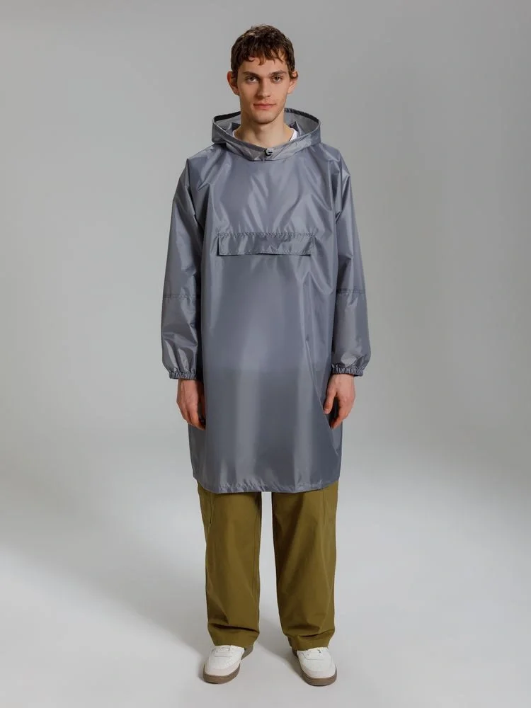 Дождевик-анорак Alatau, серый, единый размер - фото 4