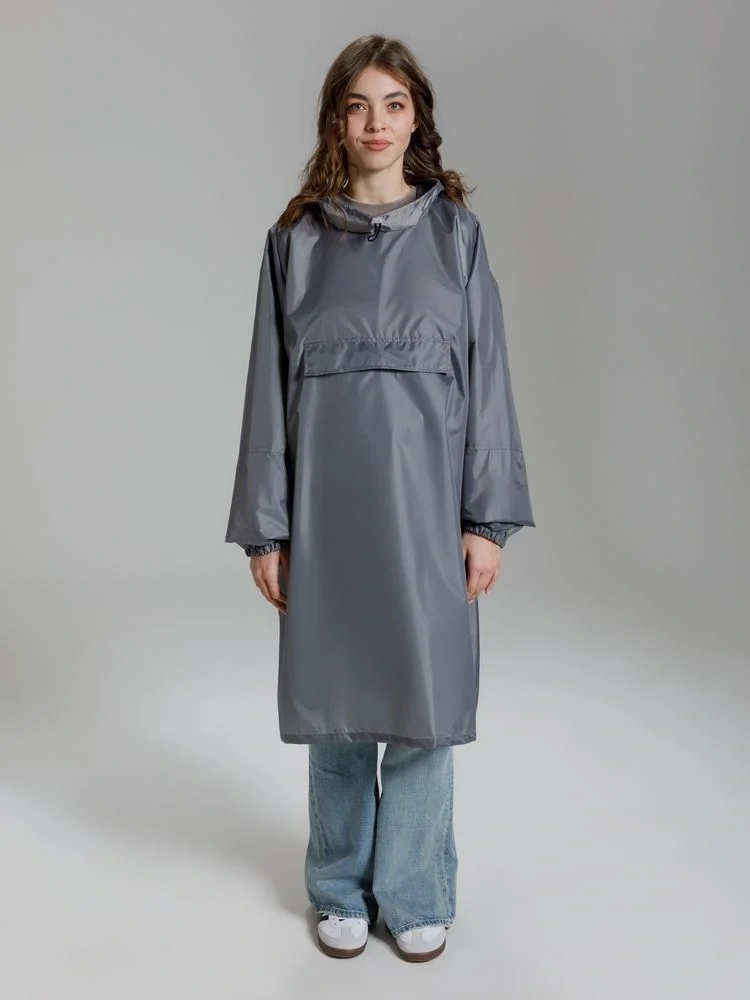 Дождевик-анорак Alatau, серый, единый размер - фото 8