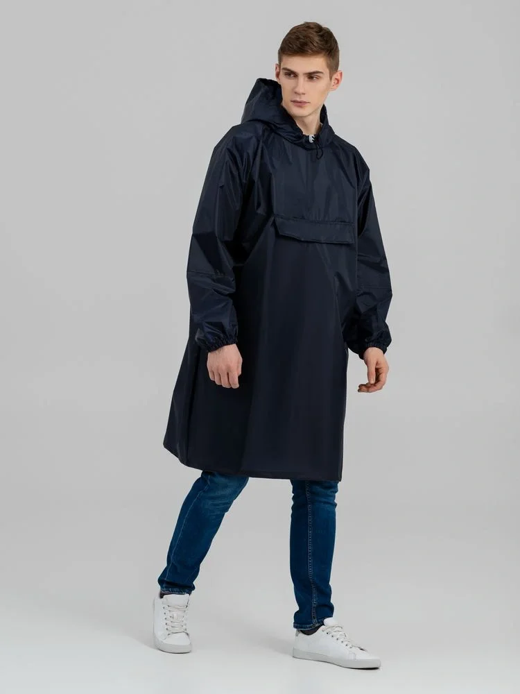 Дождевик-анорак Alatau, темно-синий, единый размер - фото 4