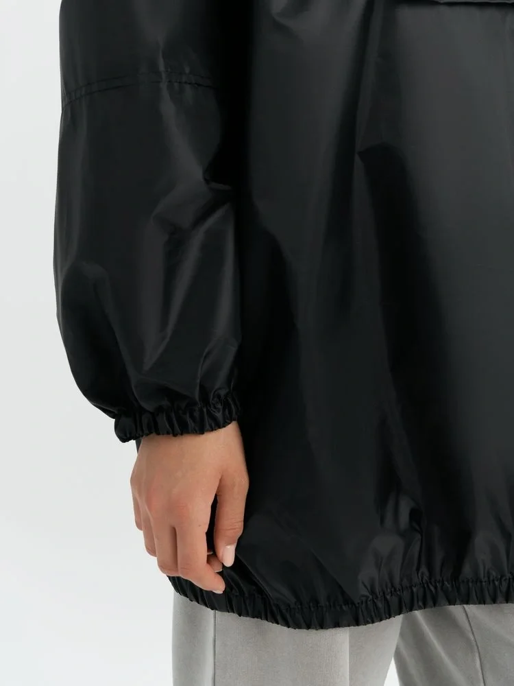 Дождевик-анорак Alatau, укороченный, черный, единый размер - фото 14