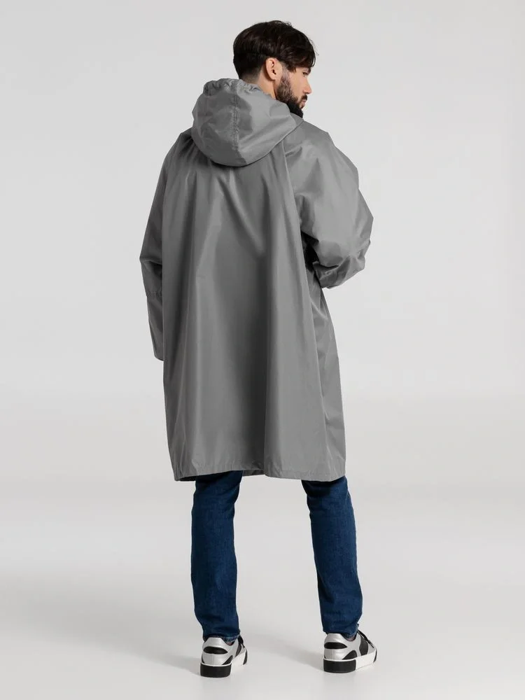 Дождевик-анорак Hard Work, серый, единый размер - фото 10