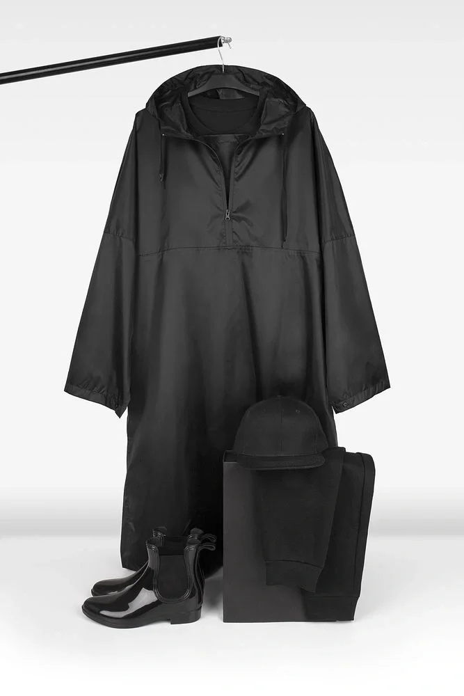 Дождевик-анорак R1, черный - фото 10
