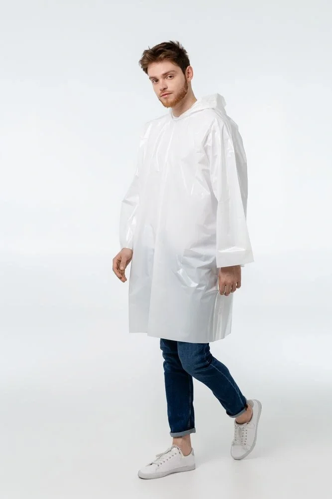 Дождевик-плащ CloudTime, белый - фото 6