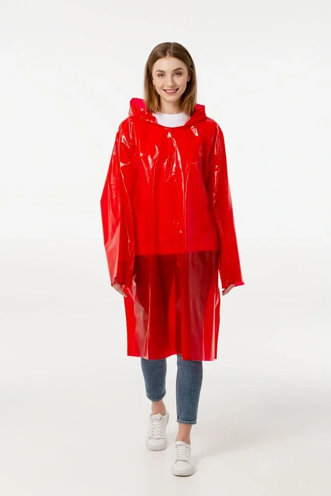 Дождевик-плащ CloudTime, красный - фото 6