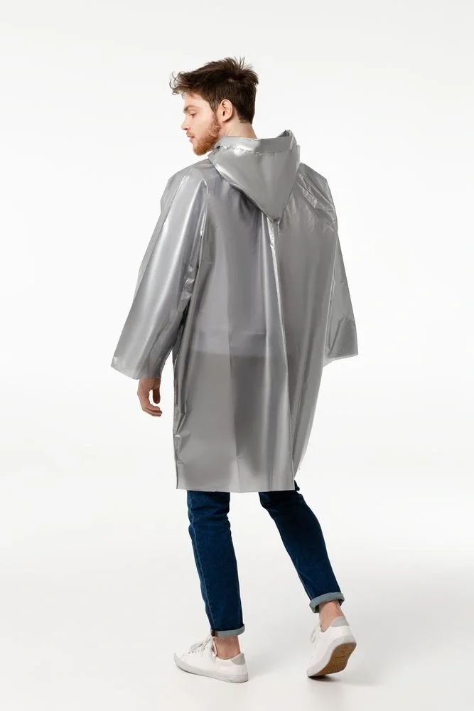 Дождевик-плащ CloudTime, серебристый - фото 7