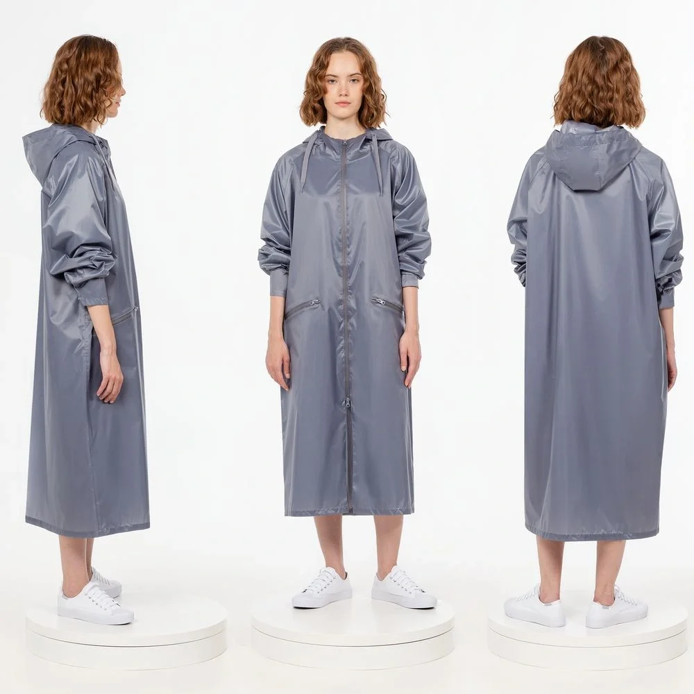 Дождевик R2, серый - фото 3