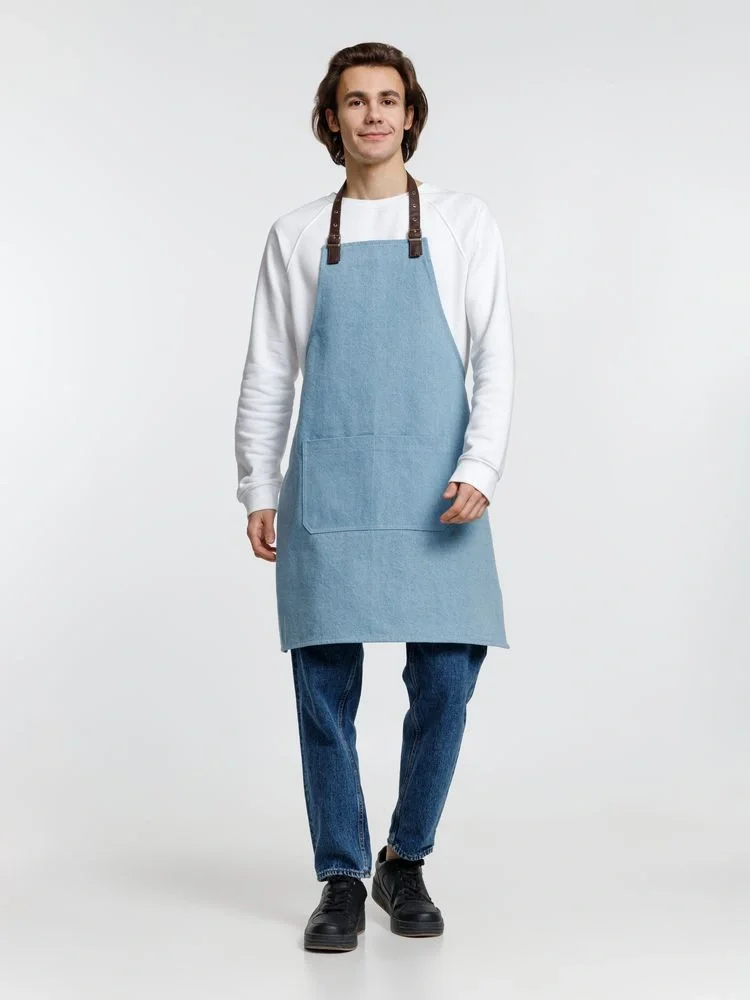 Фартук Denim Team, голубой джинс - фото 5