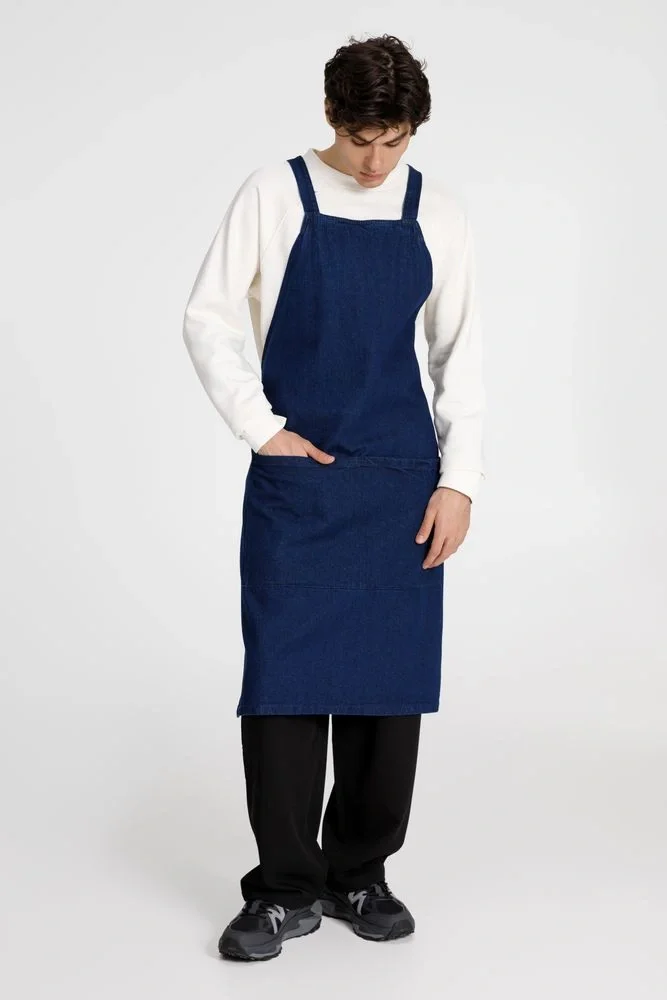 Фартук джинсовый E2, синий - фото 10
