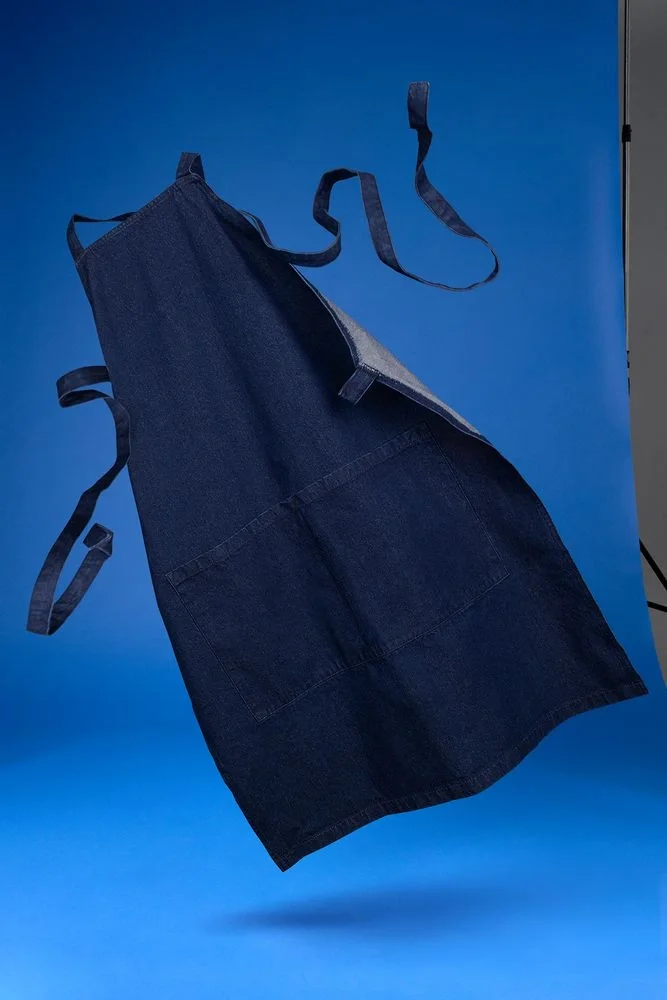 Фартук джинсовый E2, синий - фото 3