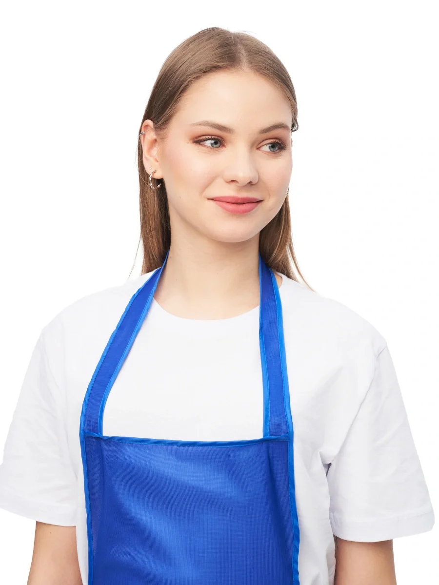 Фартук нейлоновый васильковый - фото 5